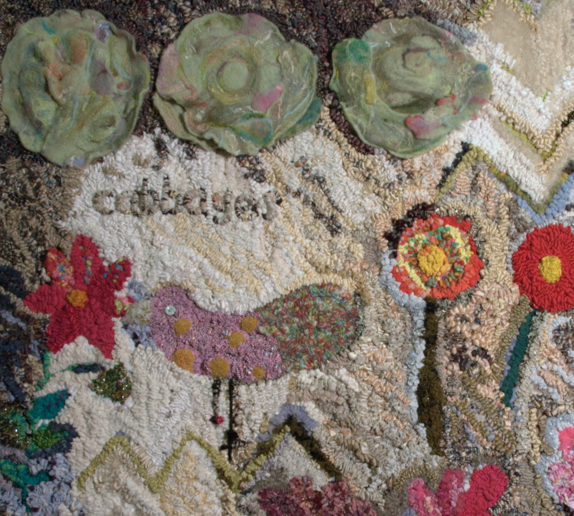 Cabbages and lots of flowers (detail)